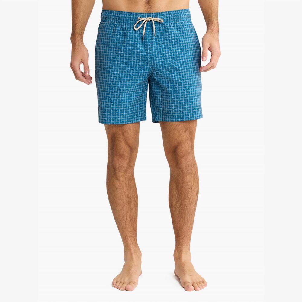 NEW FAIR HARBOR the bayberry trunk in teal sea geo